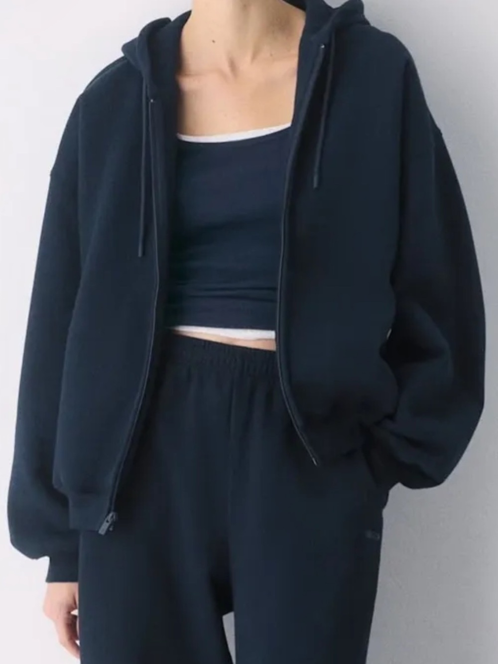 Aritzia navy sweatshirt